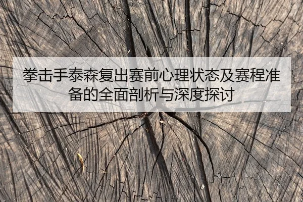 拳击手泰森复出赛前心理状态及赛程准备的全面剖析与深度探讨（WM SPORTS）